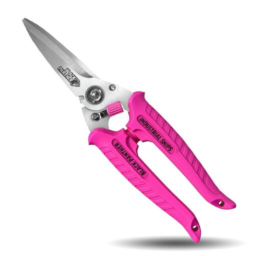 Sterling 29-720P 200mm (8") Pink Black Panther Industrial Snips - Limited Edition – image 2