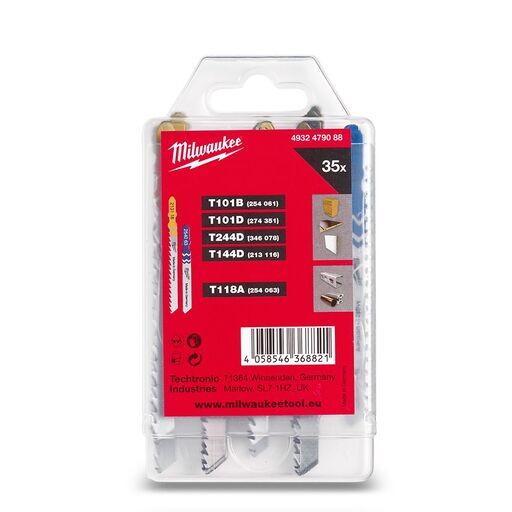 Milwaukee 4932479088 35pce Variety Pack Jigsaw Baldes – image 7