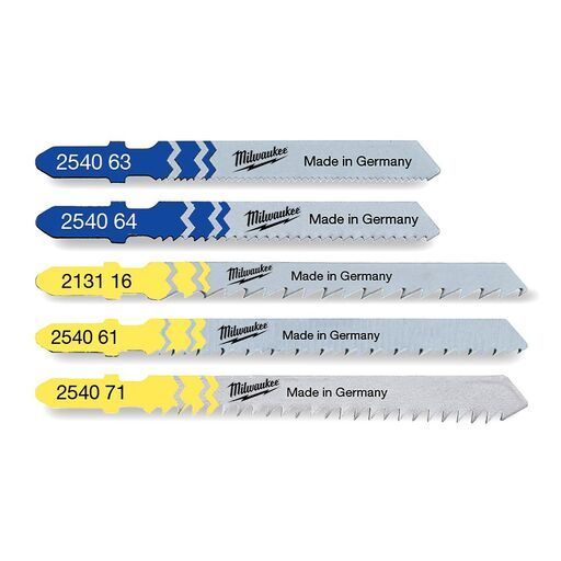 Milwaukee 4932345825 5pce Variety Pack Jigsaw Blades