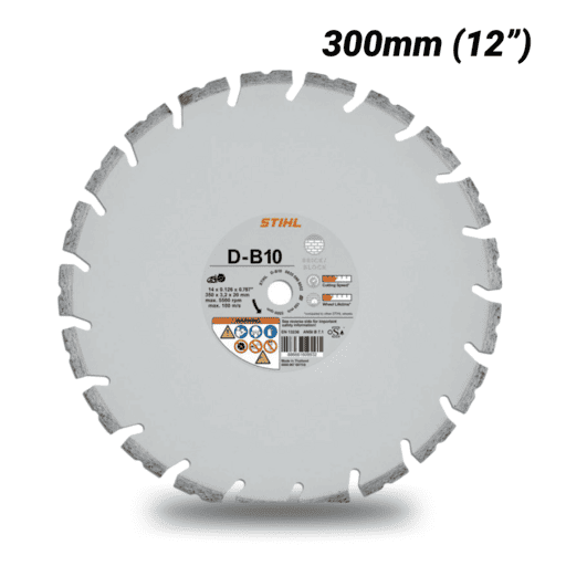 STIHL D-B10 (08350907051) 300mm (12") Diamond Blade Cutting Wheel - Concrete (B)
