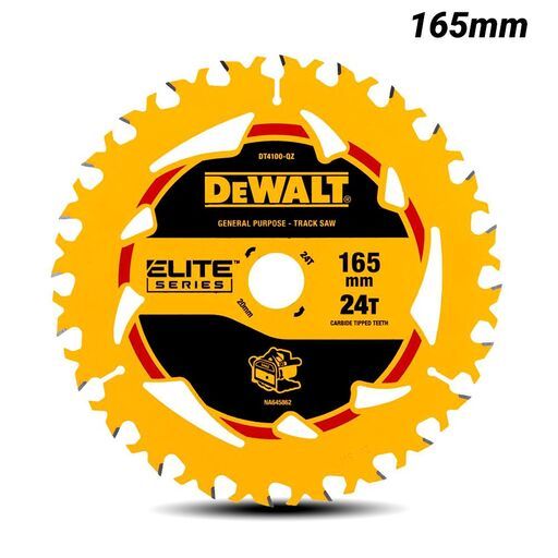 DeWalt DT4100-QZ ELITE 165mm x 20mm x 24T General Purpose/Ripping Plunge Saw Blade – image 2