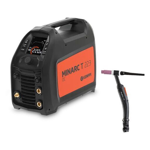 Kemppi P223TX225G8AU Minarc T 223 DC TIG Welding Machine + 8m Gas Cooled TIG Torch