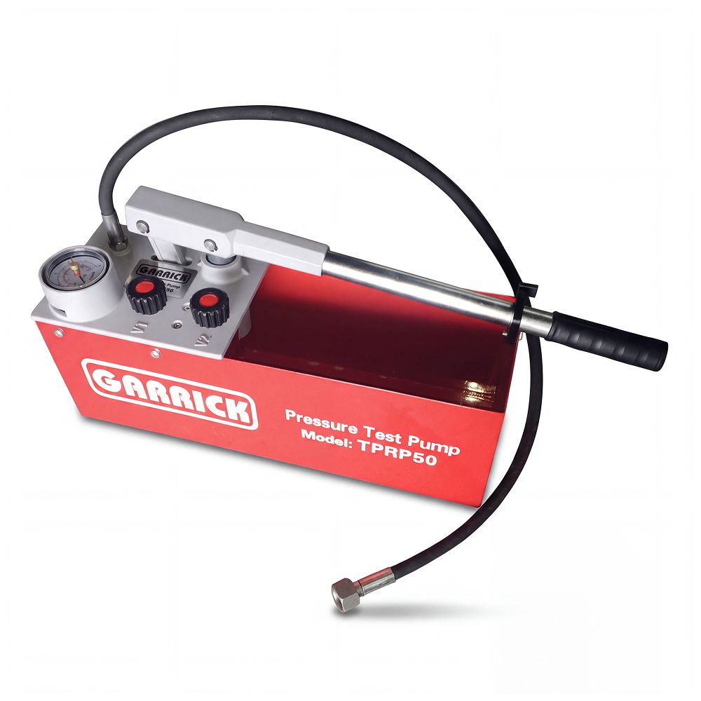 Pressure Testing Tank Garrick TPRP50 0–50 Bar (700psi) 12 Litre Tank Manual Test Pump