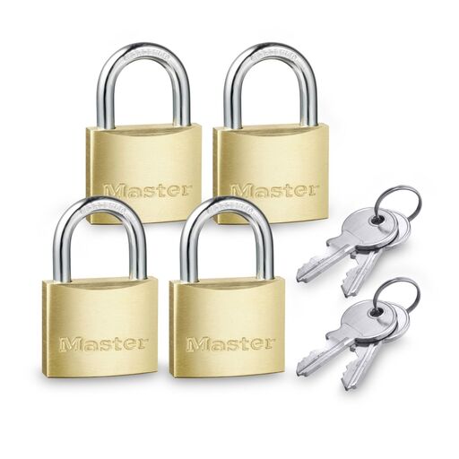 Master Lock 1902QAU 4-Pack 40mm Economy Brass Padlocks – image 2