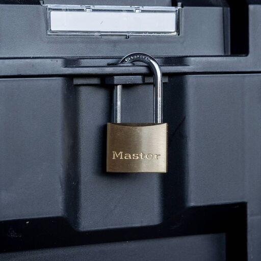 Master Lock 1902DLFAU 40mm Long Shackle Brass Padlock – image 2