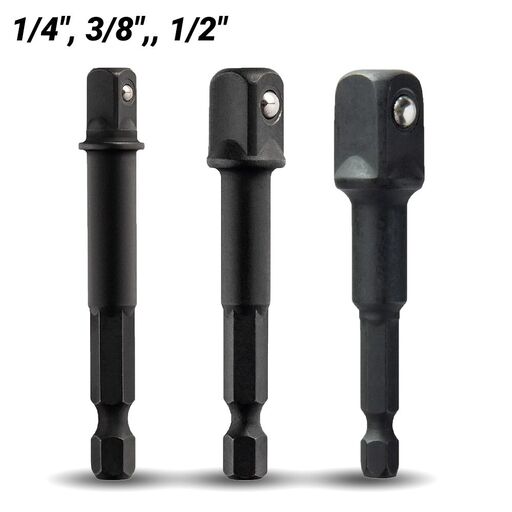 DeWalt DWAFADPTFT3 3pce ELITE 1/4", 3/8", 1/2" Socket Adapter Set – image 2