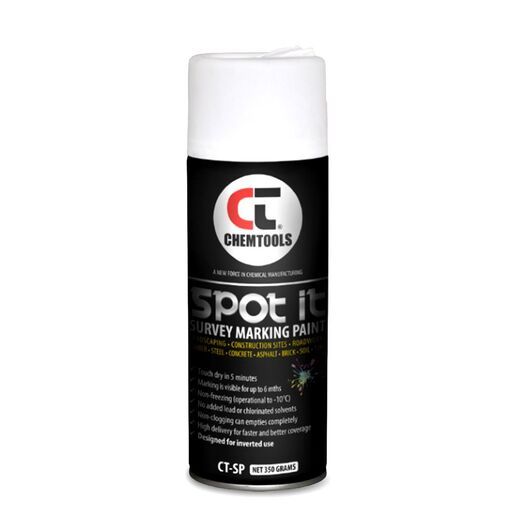 Chemtools CT-SP-350WT-12PK 12-Pack 350G Aerosol Spot It Survey & Spot Marking Paint - White – image 4