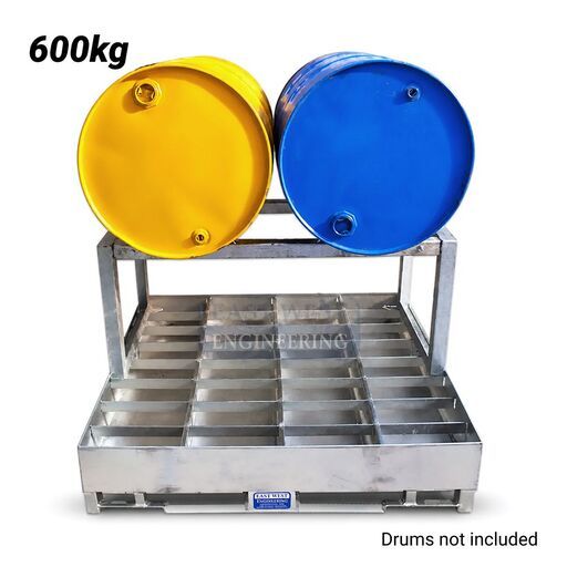 East West Engineering DST02 600kg Drum Rack to Suit 2 x 205L Drums