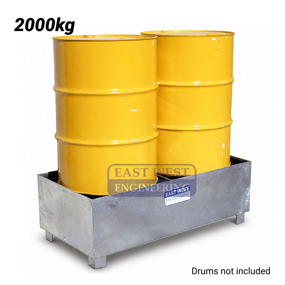 East West Engineering SL2 2000kg Spill Bin to Suit 2 x 205L Drums – image 1