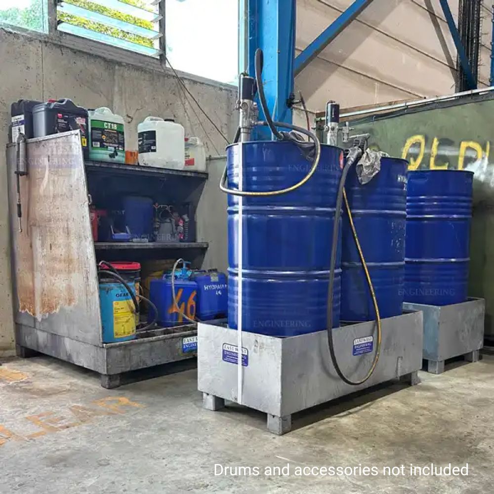 East West Engineering SL2 2000kg Spill Bin to Suit 2 x 205L Drums – image 3