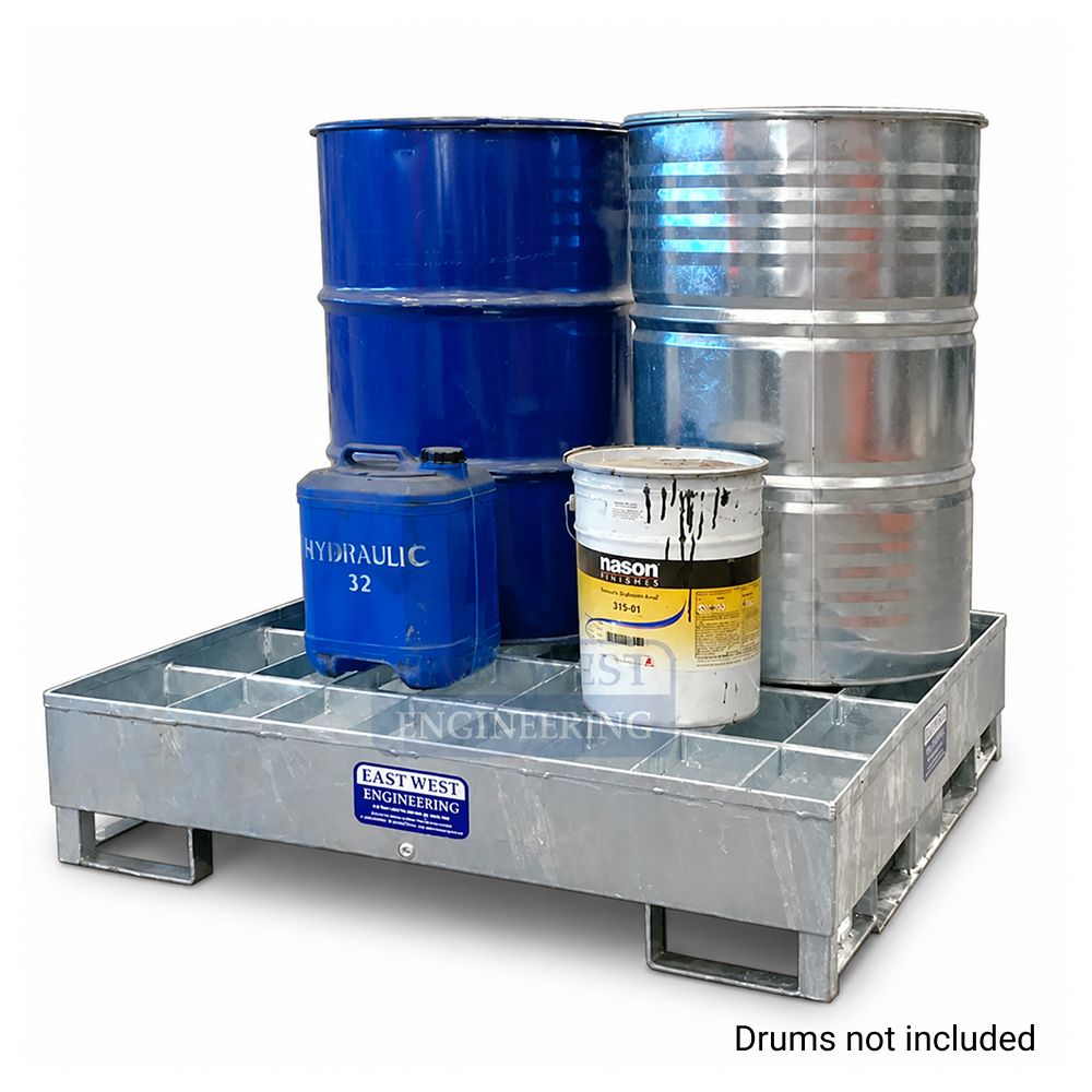 East West Engineering SLR4 2000kg Spill Bin to Suit 4 x 205L Drums – image 2