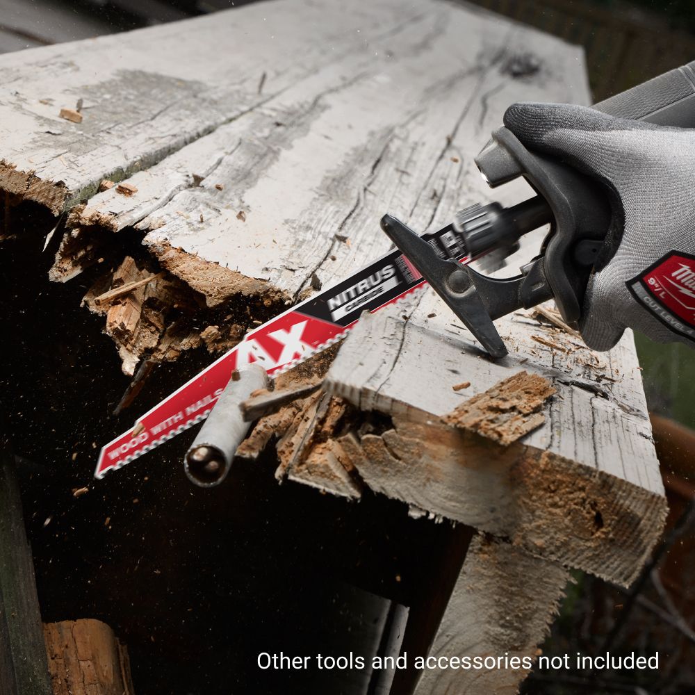 [Pre-Order] Milwaukee 48477251 150mm (6") 5TPI SAWZALL™ The AX™ with NITRUS CARBIDE™ Blade – image 4