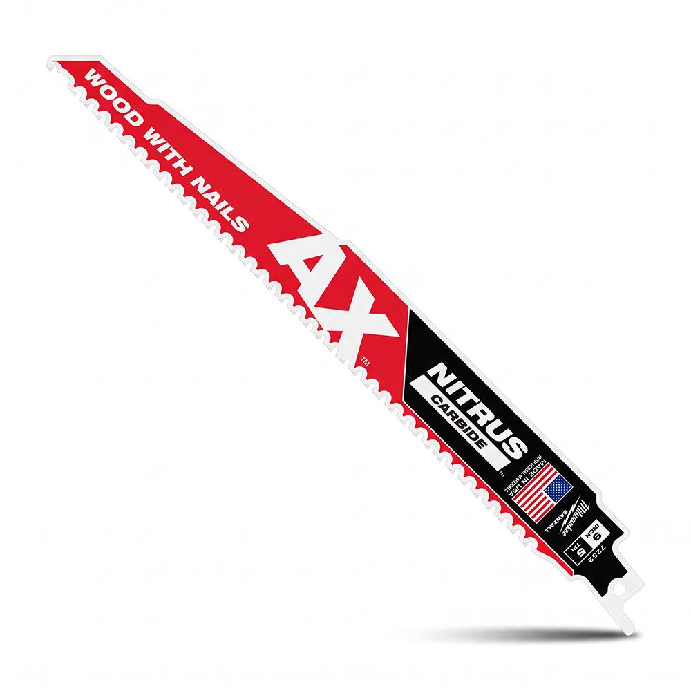 [Pre-Order] Milwaukee 48477252 230mm (9") 5TPI SAWZALL™ The AX™ with NITRUS CARBIDE™ Blade – image 2
