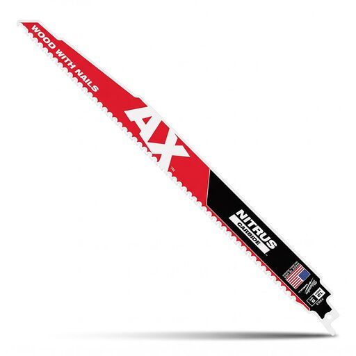 [Pre-Order] Milwaukee 48477253 300mm (12") 5TPI SAWZALL™ The AX™ with NITRUS CARBIDE™ Blade – image 2