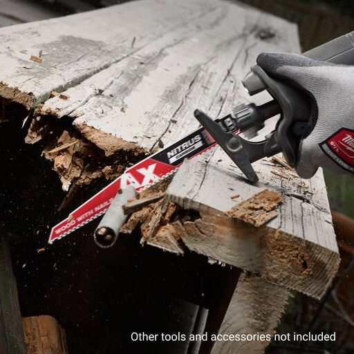 [Pre-Order] Milwaukee 48477351 3-Pack 150mm (6") 5TPI SAWZALL™ The AX™ with NITRUS CARBIDE™ Blade – image 4