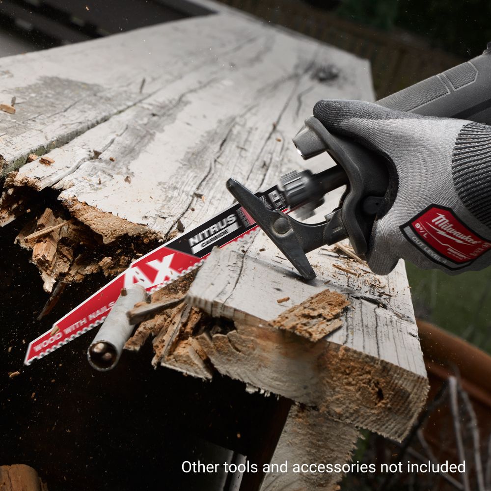 [Pre-Order] Milwaukee 48477353 3-Pack 300mm (12") 5TPI SAWZALL™ The AX™ with NITRUS CARBIDE™ Blade – image 4