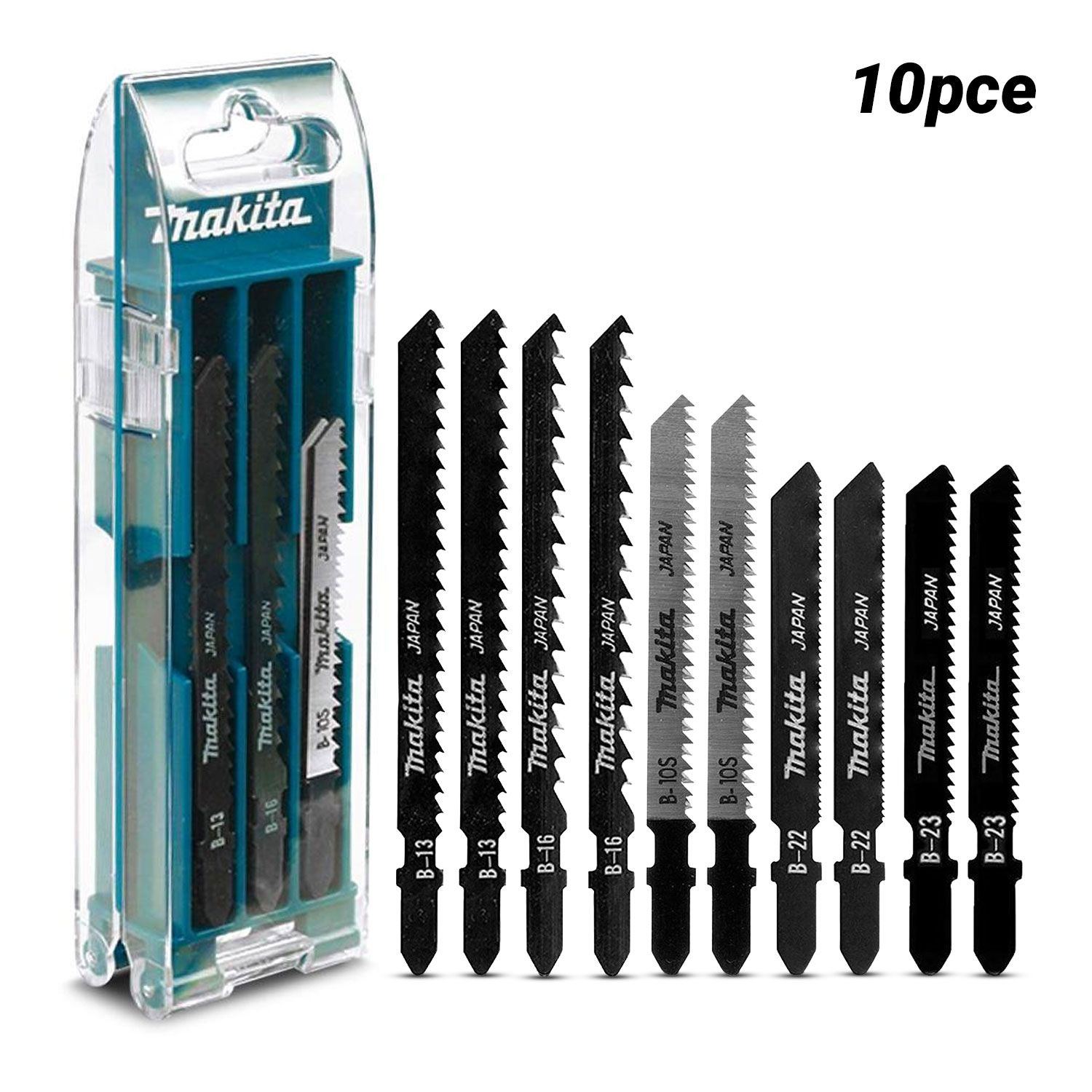 [Pre-Order] Makita E-31821 10pce Jigsaw Blade Combination Set – image 1