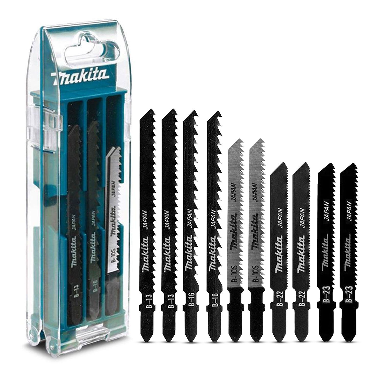 [Pre-Order] Makita E-31821 10pce Jigsaw Blade Combination Set – image 2