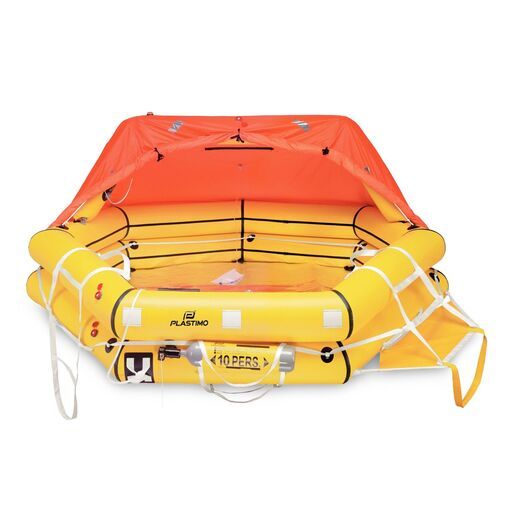 Plastimo 3990132 8-Person ISAF ISO 9650-1 Transocean Liferaft with +24hr Emergency Survival Pack