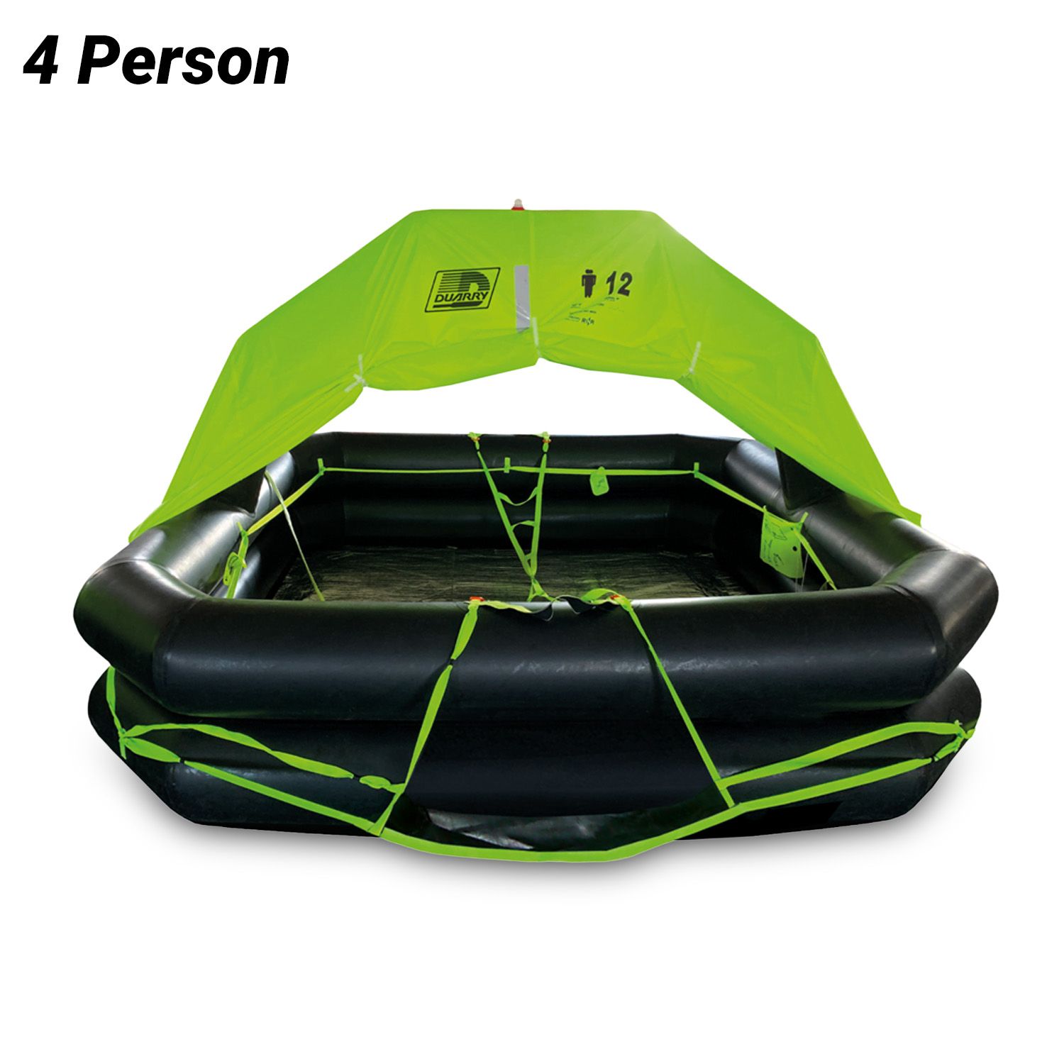 Duarry 3990210 4 Person Dynamic ISO 9650 Liferaft with +24hr Emergency Pack – image 1