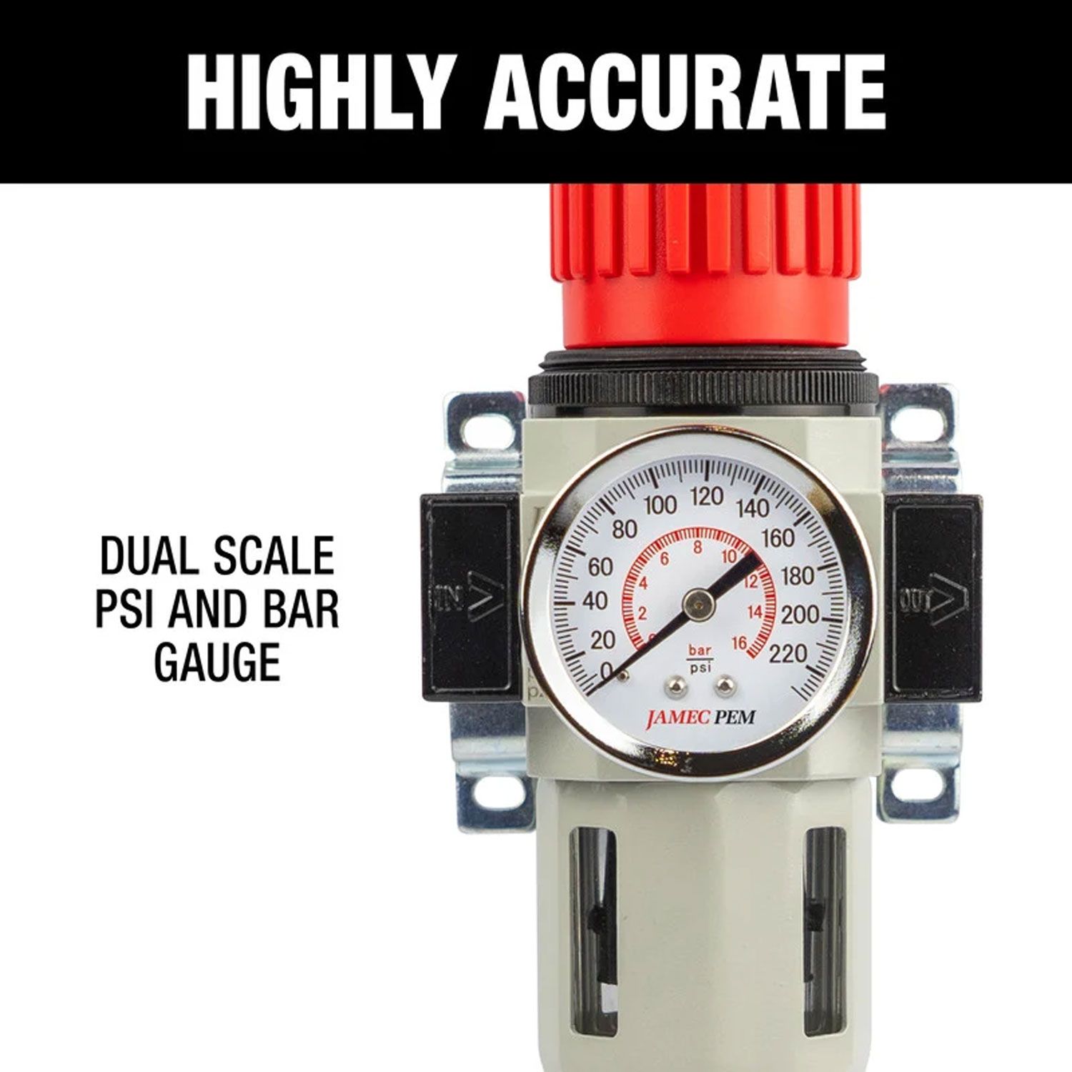 Jamec-Pem 063012 1/2" BSP Female Filter Regulator – image 11