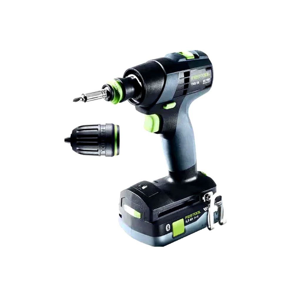Festool TXS 18 C4.0-Plus (578284) 18V 4.0Ah Li-ion Cordless Bluetooth HighPower Compact 2 Speed Drill Set with Systainer – image 4