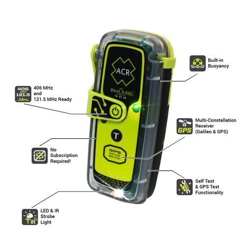 ACR 3330066 (ACR2921) PLB-400 RESQLINK 406 GPS Personal Locator Beacon – image 2