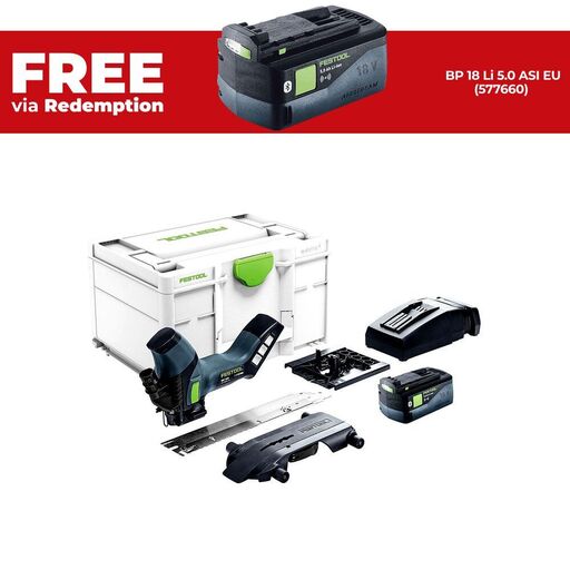Festool ISC 240 5.0 EBI-Plus (578292) 18V 5.0Ah Li-ion Cordless Bluetooth Insulation Saw Set with Systainer
