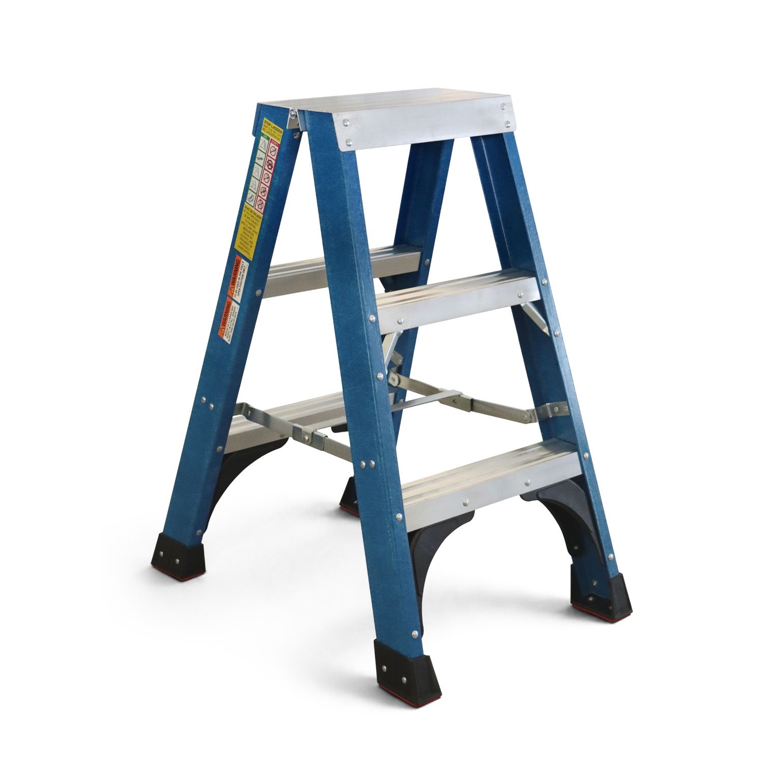 Climbrite CLFS2 0.9m 2-Step Fibreglass Double Sided Ladder – image 1