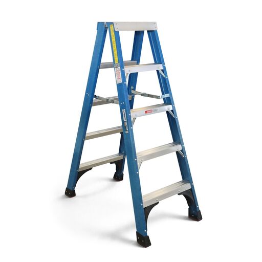 [Pre-Order] Climbrite CLFS4 1.5m 4-Step Fibreglass Double Sided Ladder