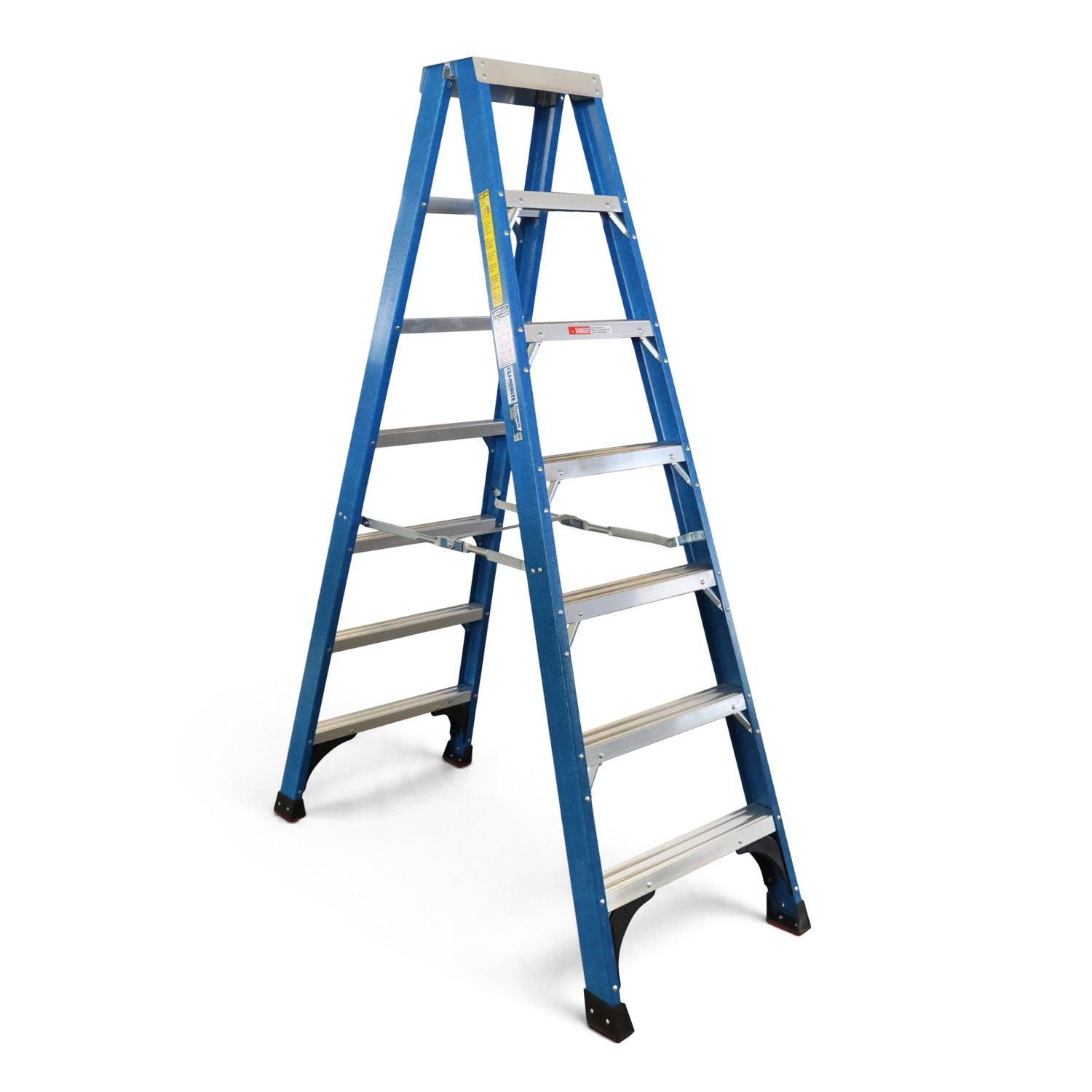Climbrite CLFS6 2.1m 6-Step Fibreglass Double Sided Ladder – image 1