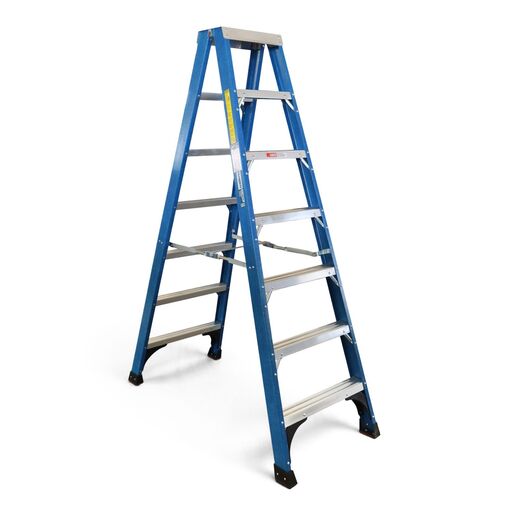 Climbrite CLFS6 2.1m 6-Step Fibreglass Double Sided Ladder