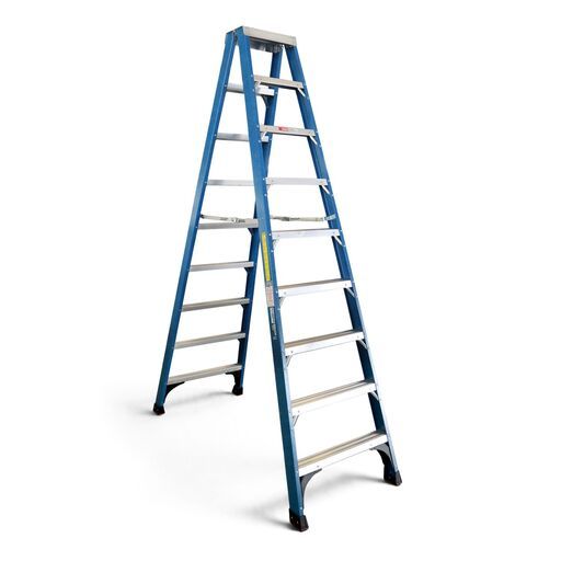 [Pre-Order] Climbrite CLFS8 2.7m 8-Step Fibreglass Double Sided Ladder