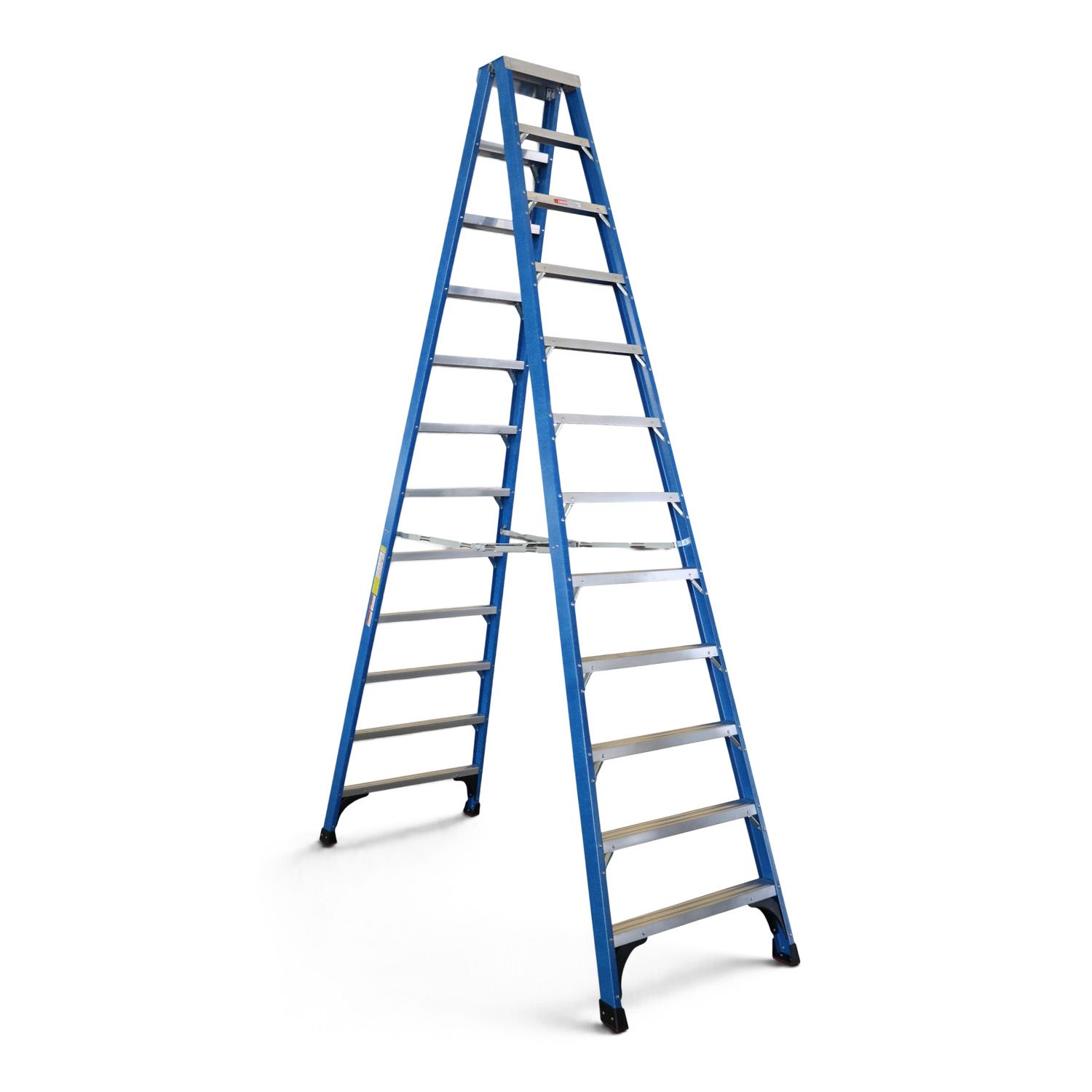 Climbrite CLFS11 3.6m 11-Step Fibreglass Double Sided Ladder – image 1