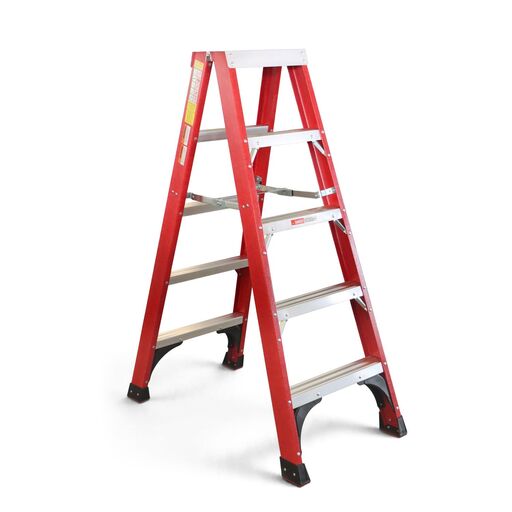 [Temporarily Out Of Stock] Climbrite CLFS4ECO 1.5m 4-Step Eco Fibreglass Double Sided Ladder