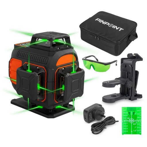 Pinpoint PPMINI4D 4 x 360° Li-Ion Green Beam Laser Kit