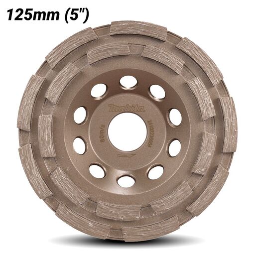 Makita D-80606 125mm x 22.23mm Offset Diamond Wheel - Standard