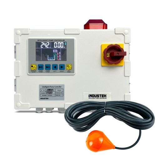 Industek IPC43 Dual Pump Industrial Water Pump Controller with 5m Float Switch