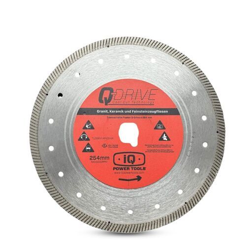 IQ Power Tools IQPTTLD10-1.4P-QD-NX 250mm (10") Dry Diamond Blade Finishing Touch – image 2