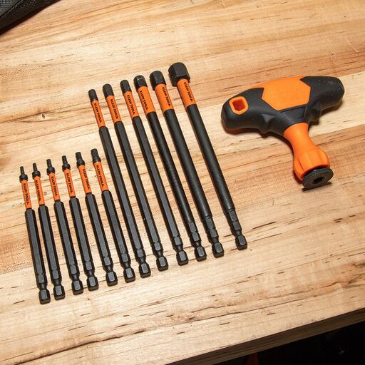 Klein A-33804 23pce ProFlex Impact-Rated Interchangeable Ratcheting T-Handle Set – image 11