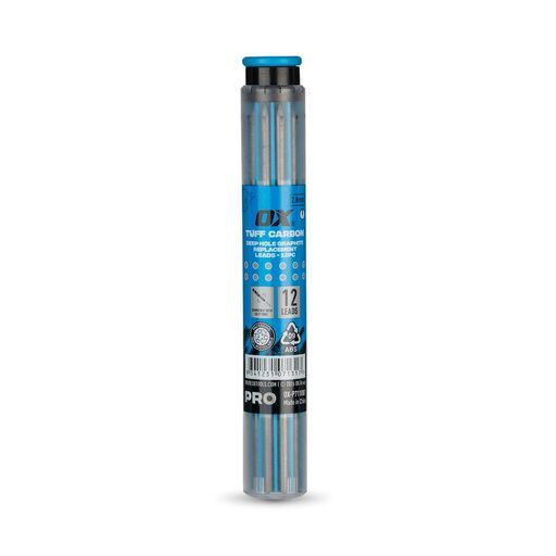 OX Tools OX-P711001 12-Pack 2.8mm OX Pro Tuff Carbon Deep Hole Replacement Leads - Graphite – image 3