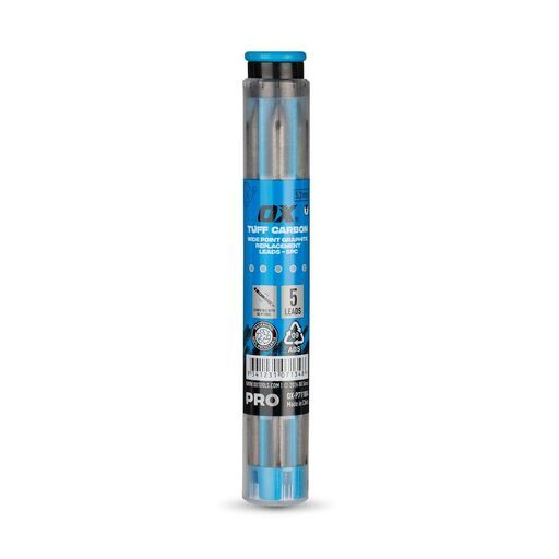 OX Tools OX-P711004 5-Pack 5.2mm OX Pro Tuff Carbon Wide Point Replacement Leads - Graphite – image 3