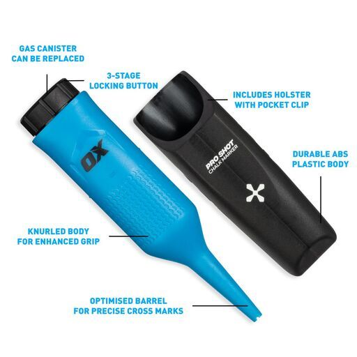 OX Tools OX-P711101 OX Pro Tuff Shot Deep Hole Chalk Spray Marker – image 7