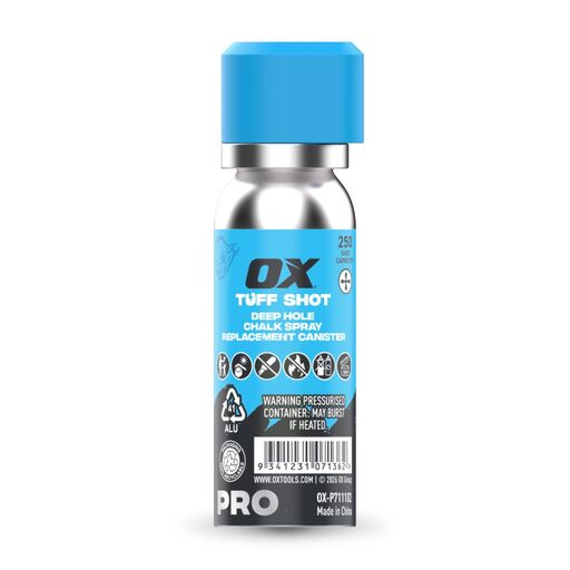 OX Tools OX-P711102 OX Pro Tuff Shot Deep Hole Chalk Spray Replacement Canister