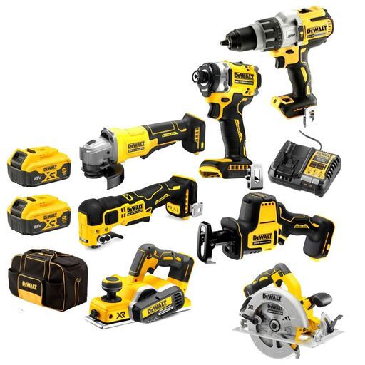 DeWalt DCZ587P2ST-XE 18V XR 5.0Ah Li-ion Cordless Brushless 7pce Combo Kit Value Pack – image 2