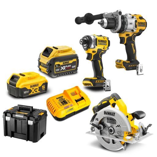 DeWalt DCK2201P1T1ST-XE 18V 5.0Ah XR Cordless Brushless 3pce Combo Kit – image 2