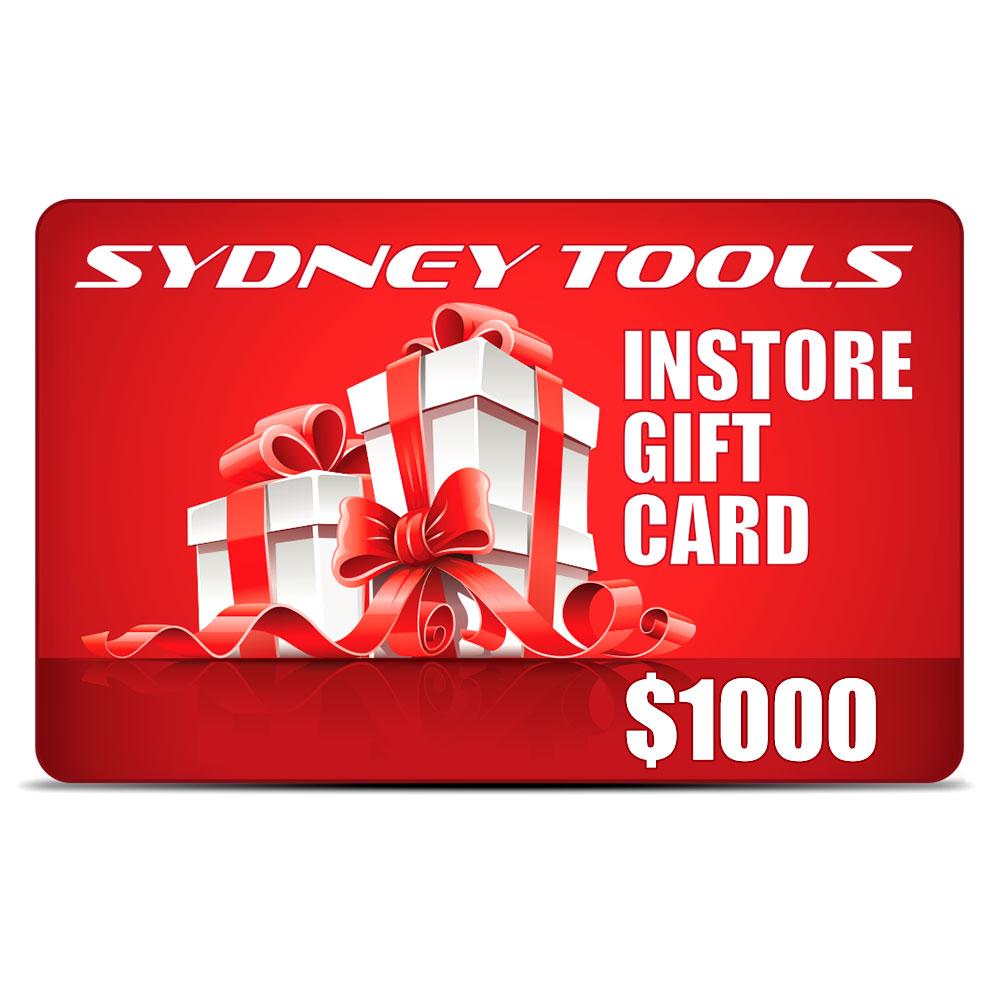 Sydney Tools GC 1000 1000 Instore Gift Card