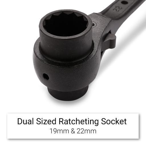 Daytona BOXPS1922 19mm x 22mm Black Finish Ratchet Podger – image 5