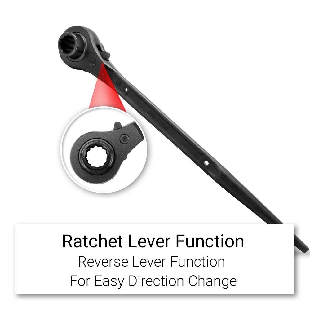Daytona BOXPS1824 18mm x 24mm Black Finish Ratchet Podger – image 7