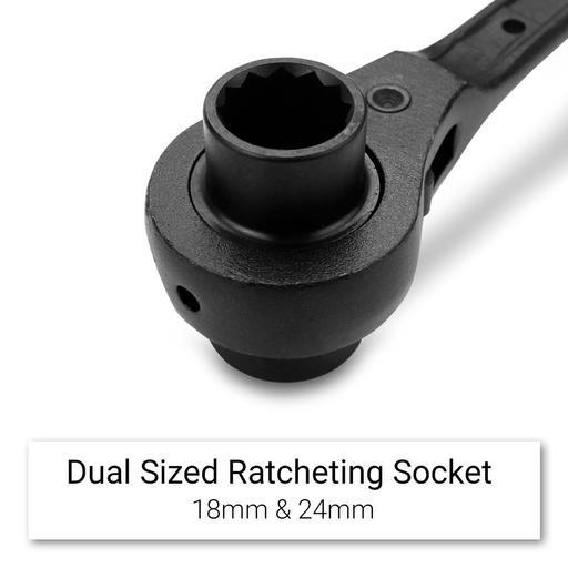 Daytona BOXPS1824 18mm x 24mm Black Finish Ratchet Podger – image 5